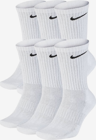 NIKE - Calcetines deportivos 'Nike Everyday Cushion Crew' en blanco: frente