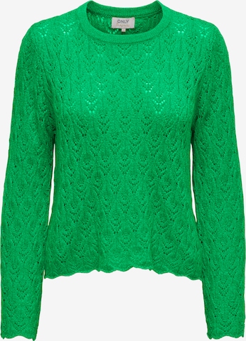 ONLY Пуловер 'ALVI' в зелено: отпред