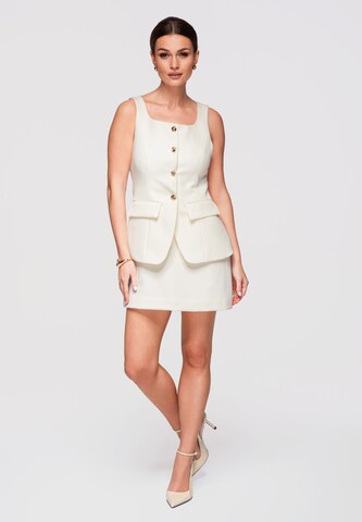 Robe fourreau Ombre en beige