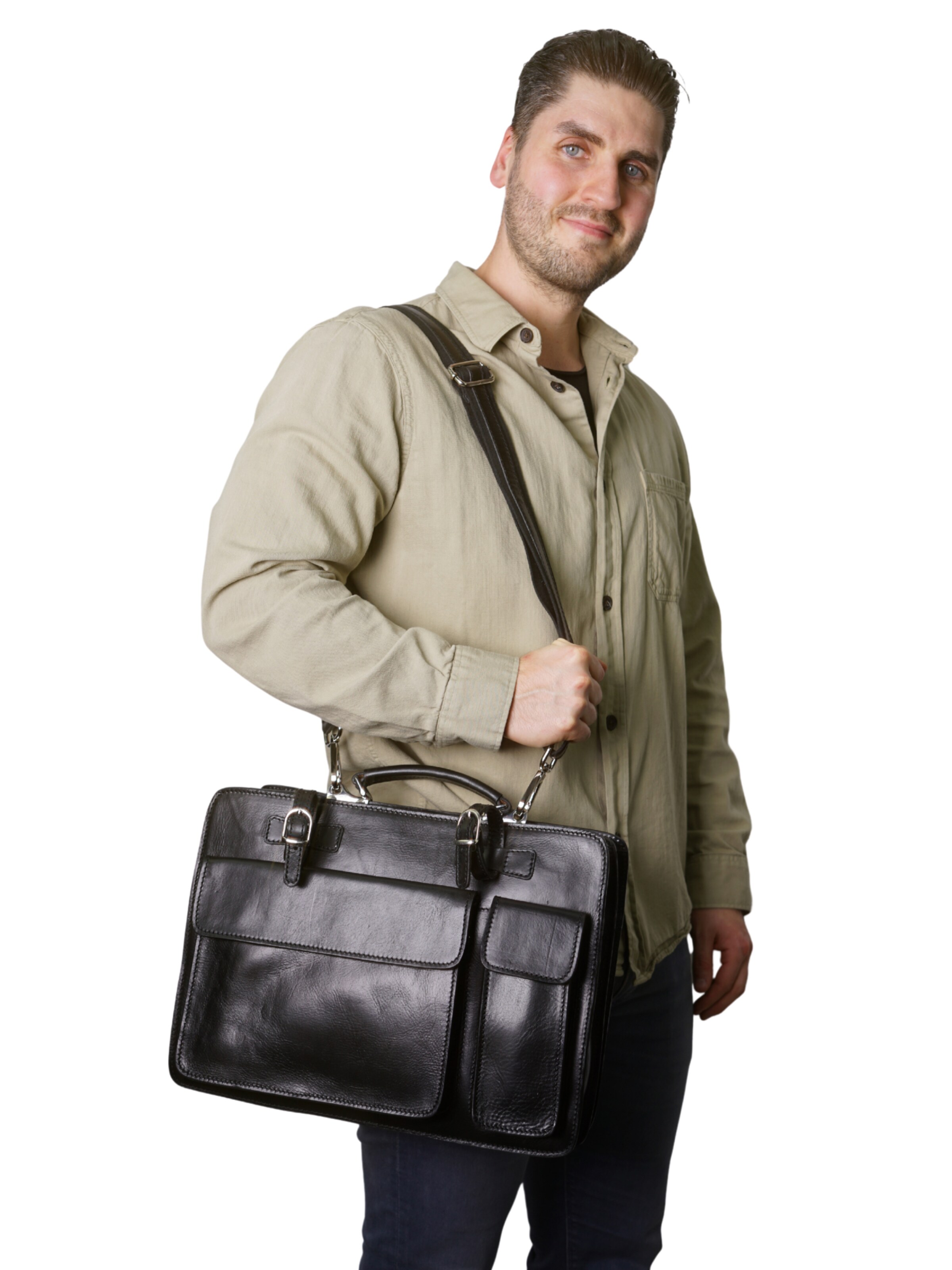 Mallette 'MARCO' lePelou en noir