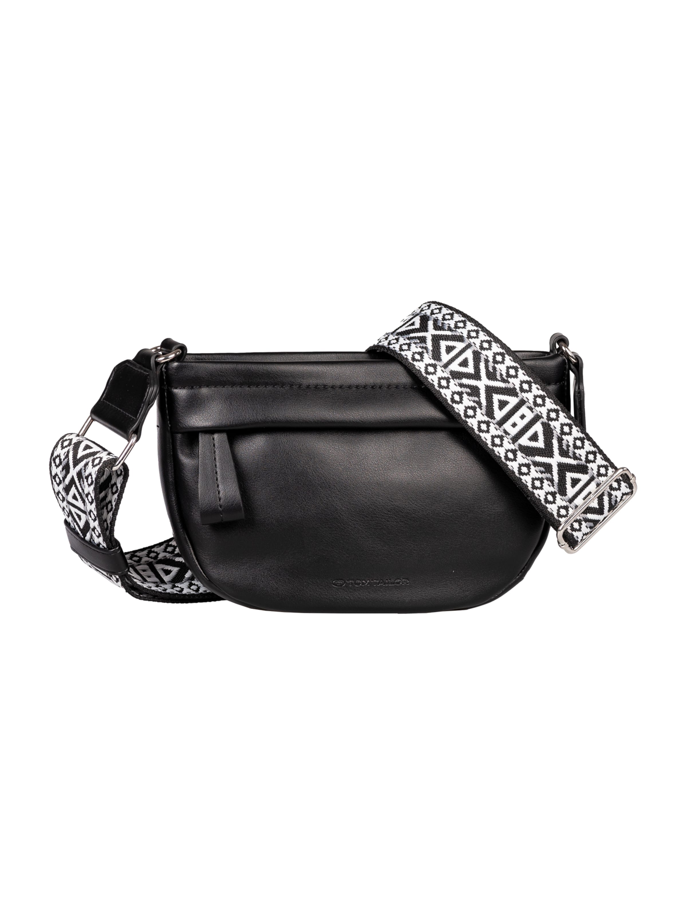 TOM TAILOR Crossbody Bag 'Palina' in Black: front