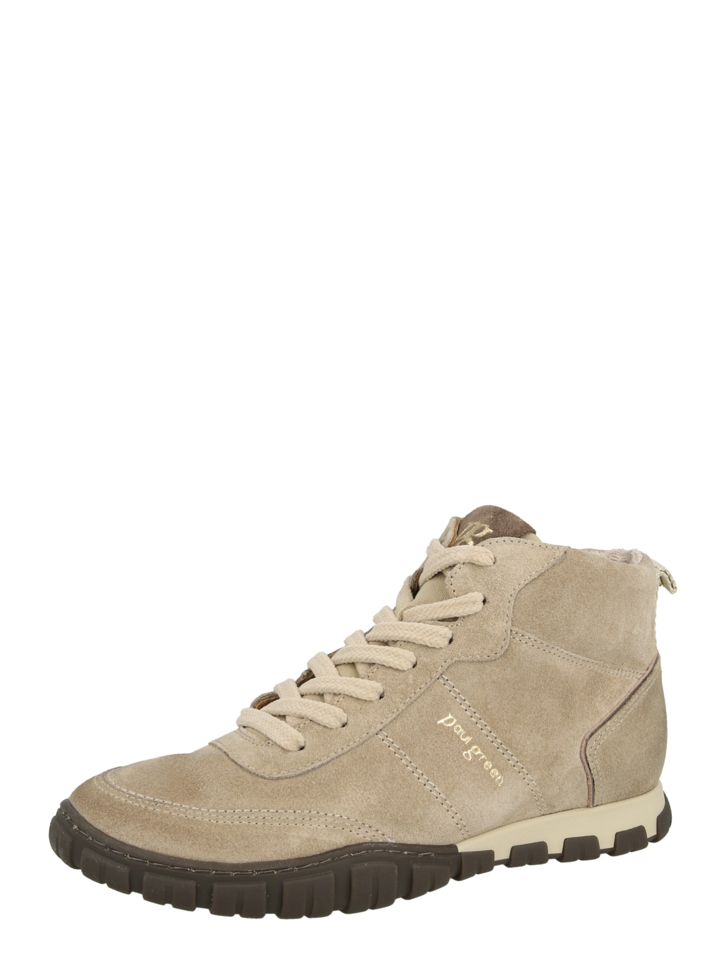 Bottines à lacets Paul Green en beige : devant