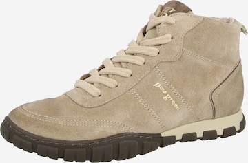 Bottines à lacets Paul Green en beige : devant