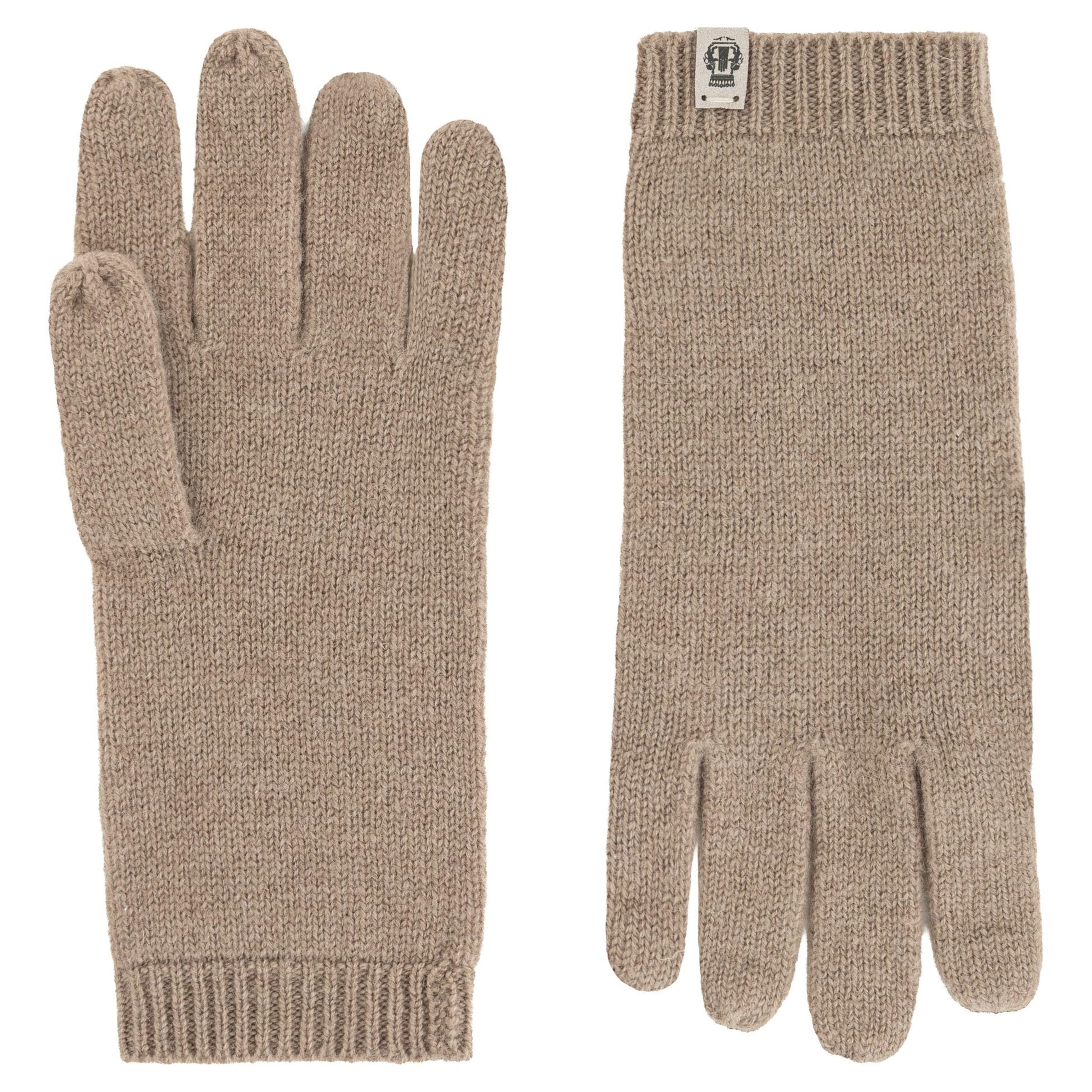 Mezzoguanti di Roeckl in beige: frontale