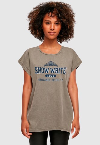 ABSOLUTE CULT Shirt 'Snow White' in Braun: Vorderseite