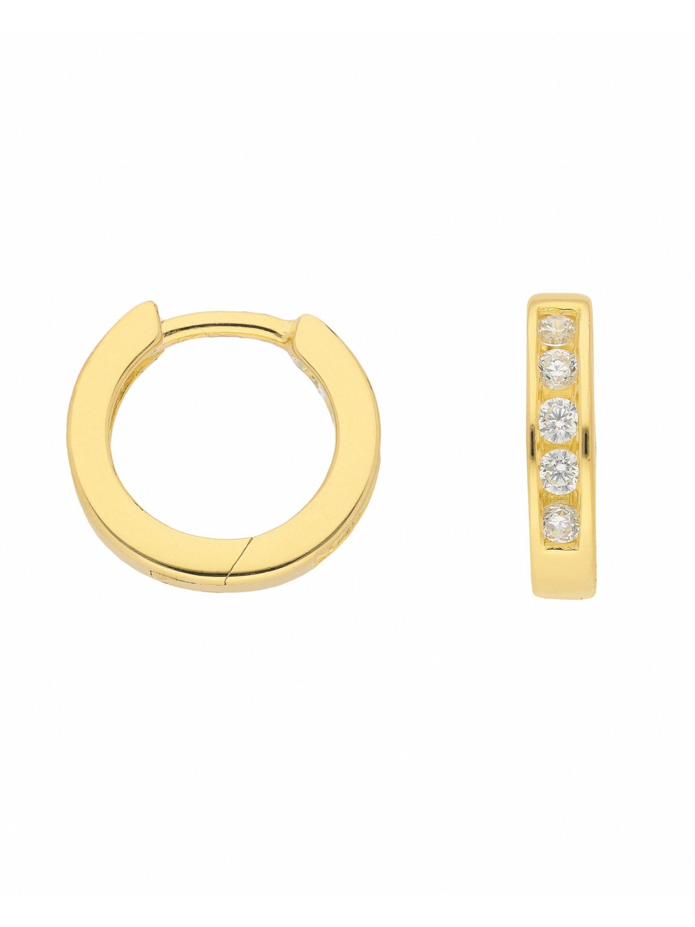 Adelia´s Ohrringe in Gold: Vorderseite
