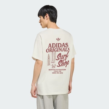 T-Shirt 'Surf Shop' ADIDAS ORIGINALS en blanc : devant