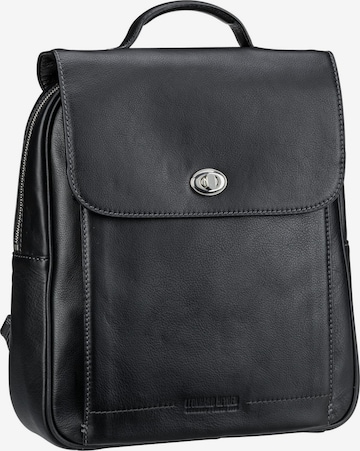 LEONHARD HEYDEN Rucksack 'Nizza' in Schwarz: Vorderseite