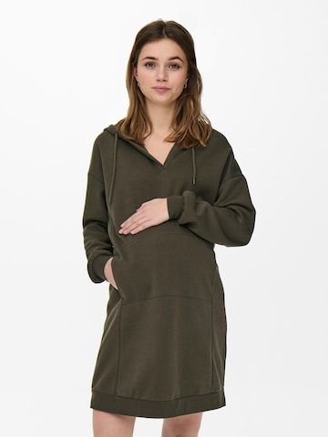 Only Maternity Dress in Green: front