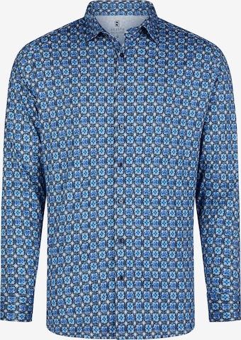 DESOTO Button Up Shirt in Blue: front