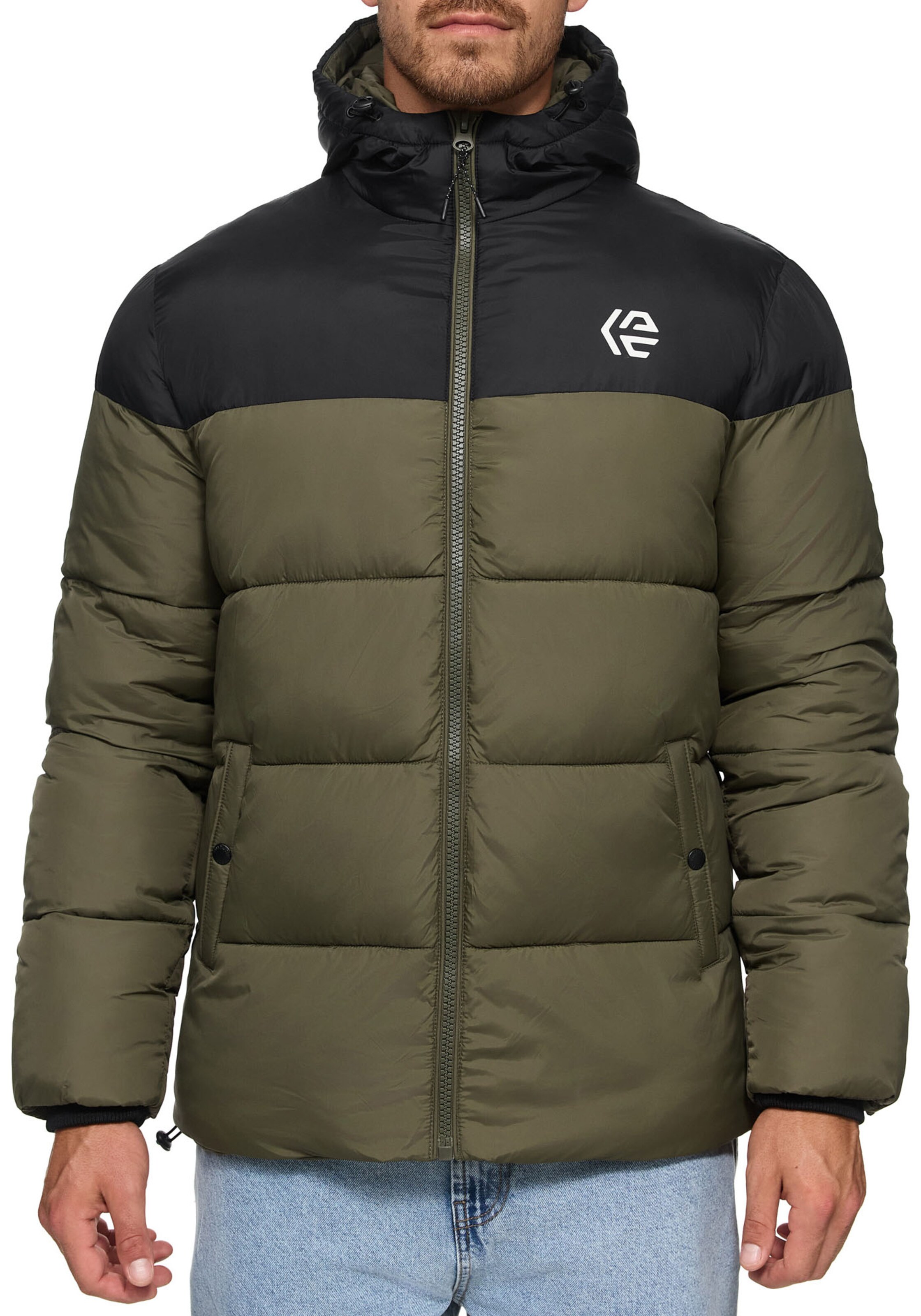 INDICODE JEANS Winter Jacket in Green