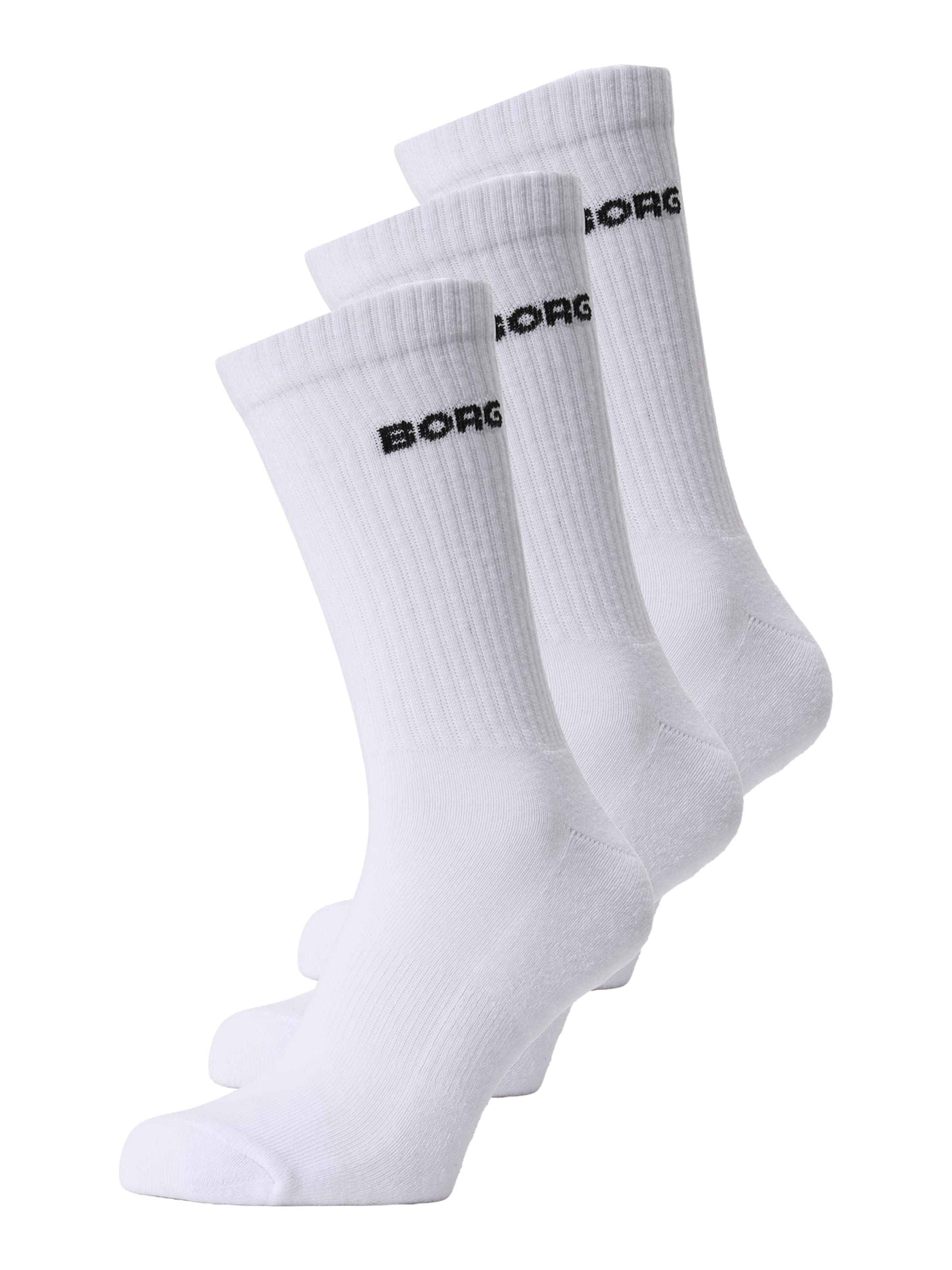 BJÖRN BORG Κάλτσες 'ESSENTIAL' σε λευκό: μπροστά