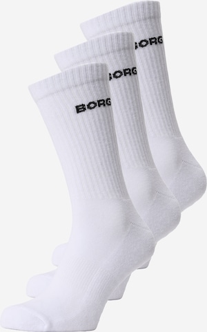 BJÖRN BORG Носки 'ESSENTIAL' в Белый: спереди