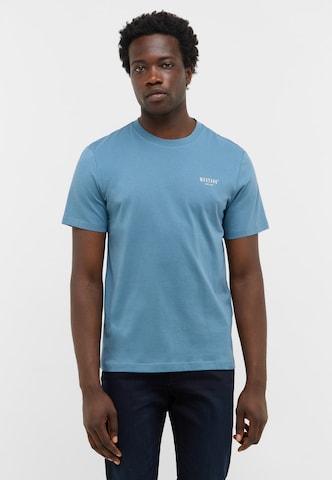 MUSTANG T-Shirt 'Austin' in Blau: Vorderseite