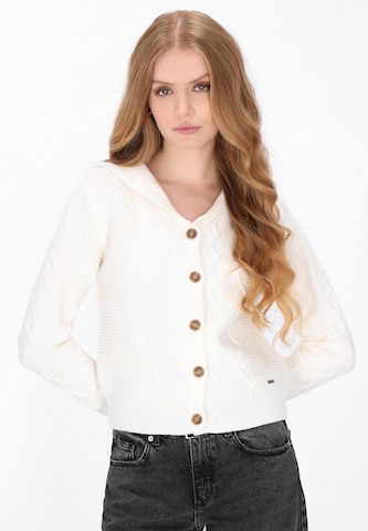DreiMaster Vintage - Casaco de malha em branco: frente