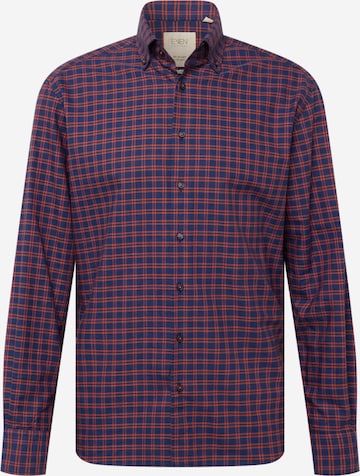 Coupe regular Chemise ETERNA en bleu : devant