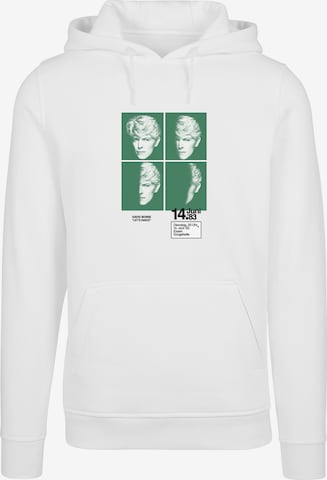 F4NT4STIC Sweatshirt 'David Bowie 1983 Concert Poster' in White: front