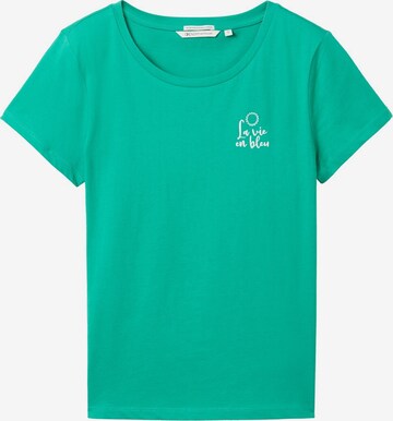 T-shirt TOM TAILOR DENIM en vert : devant