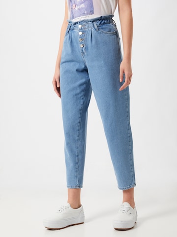 ONLY Tapered Pleated Jeans 'Cuba' in Blue: front