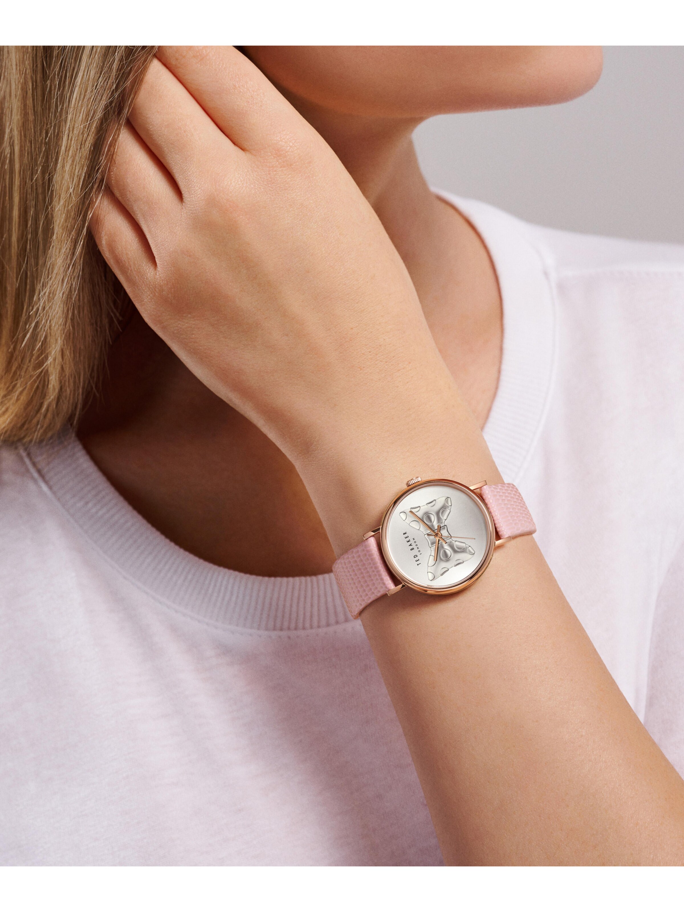 Ted Baker Analoog horloge Phylipa Iconic in Rose Goud ABOUT YOU
