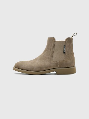 Dutch'D Chelsea Boots in Beige: Vorderseite