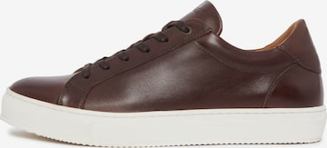 Sneaker bassa di Boggi Milano in marrone: frontale