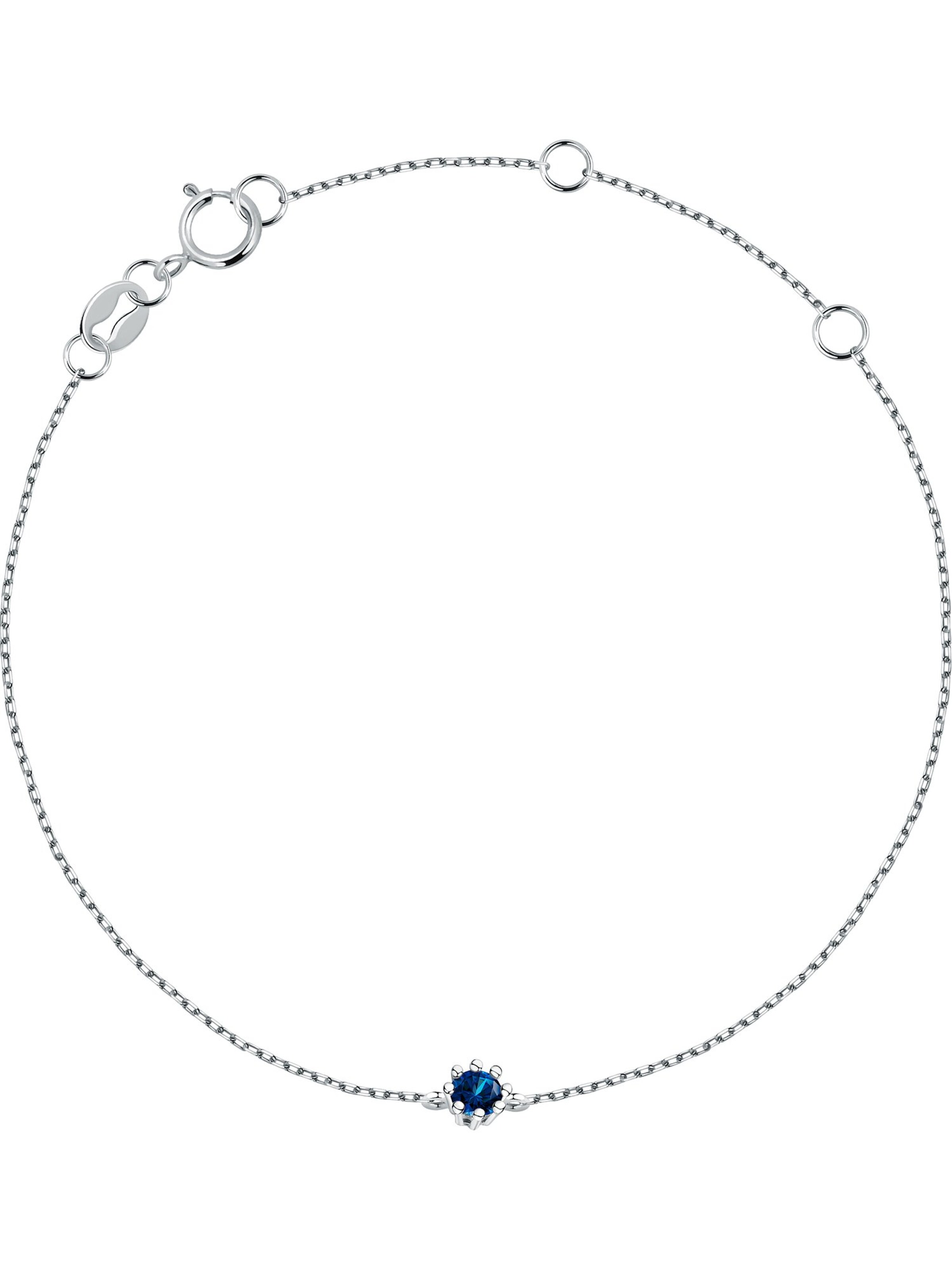 Live Diamond Armband in Silber: Vorderseite