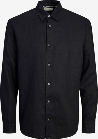 Coupe regular Chemise 'Lawrence' JACK & JONES en noir : devant