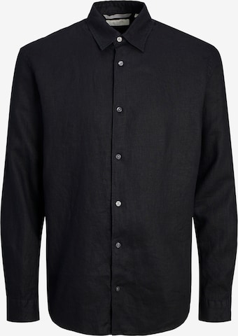 JACK & JONES Button Up Shirt 'Lawrence' in Black: front