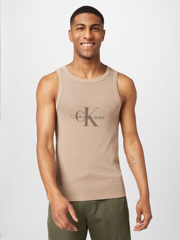 Calvin Klein Jeans Shirt in Beige: front