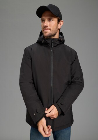 POLARINO Winter Parka in Black: front