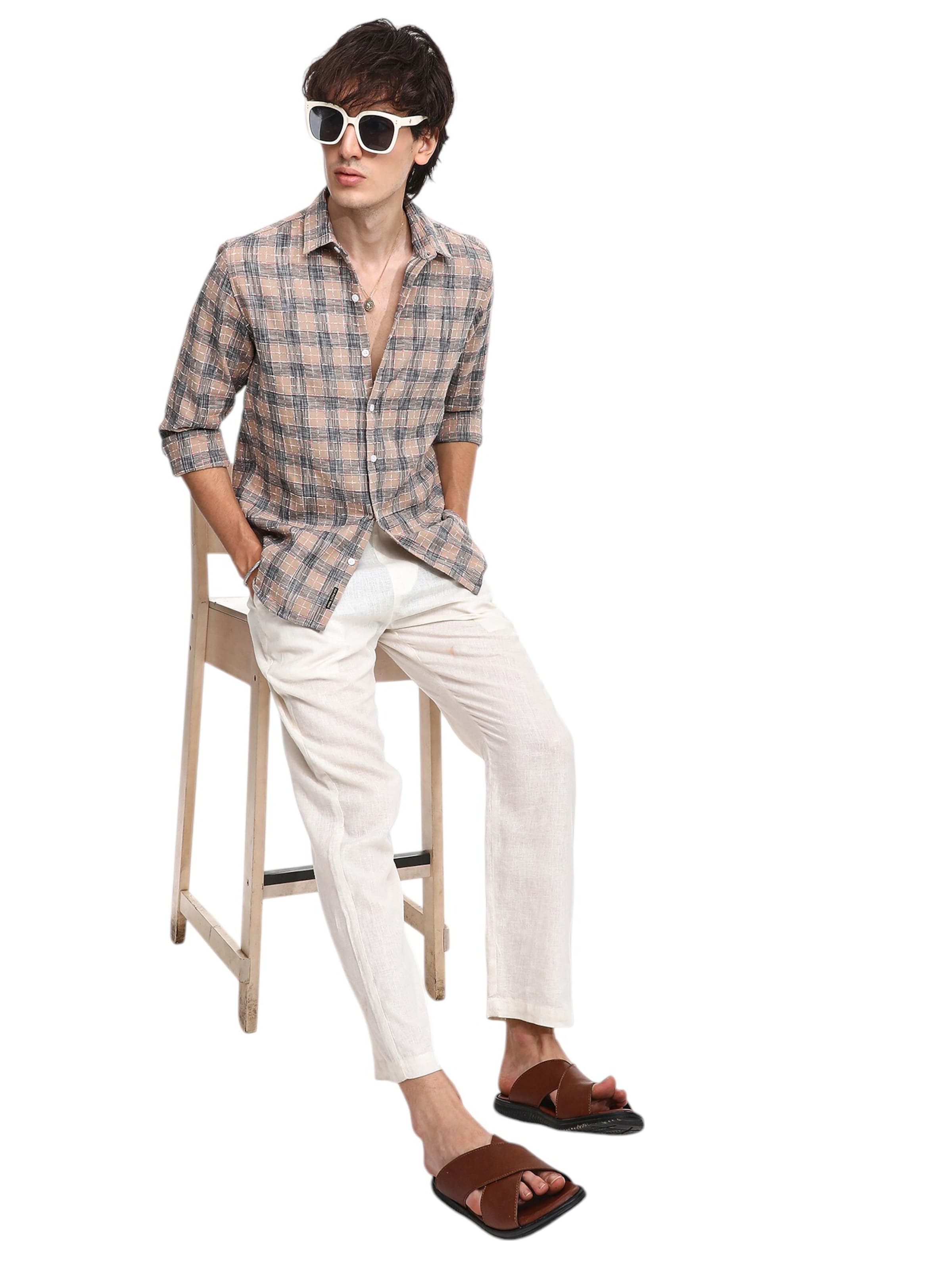 Regular fit Cămașă 'Terrie' de la Campus Sutra pe roz