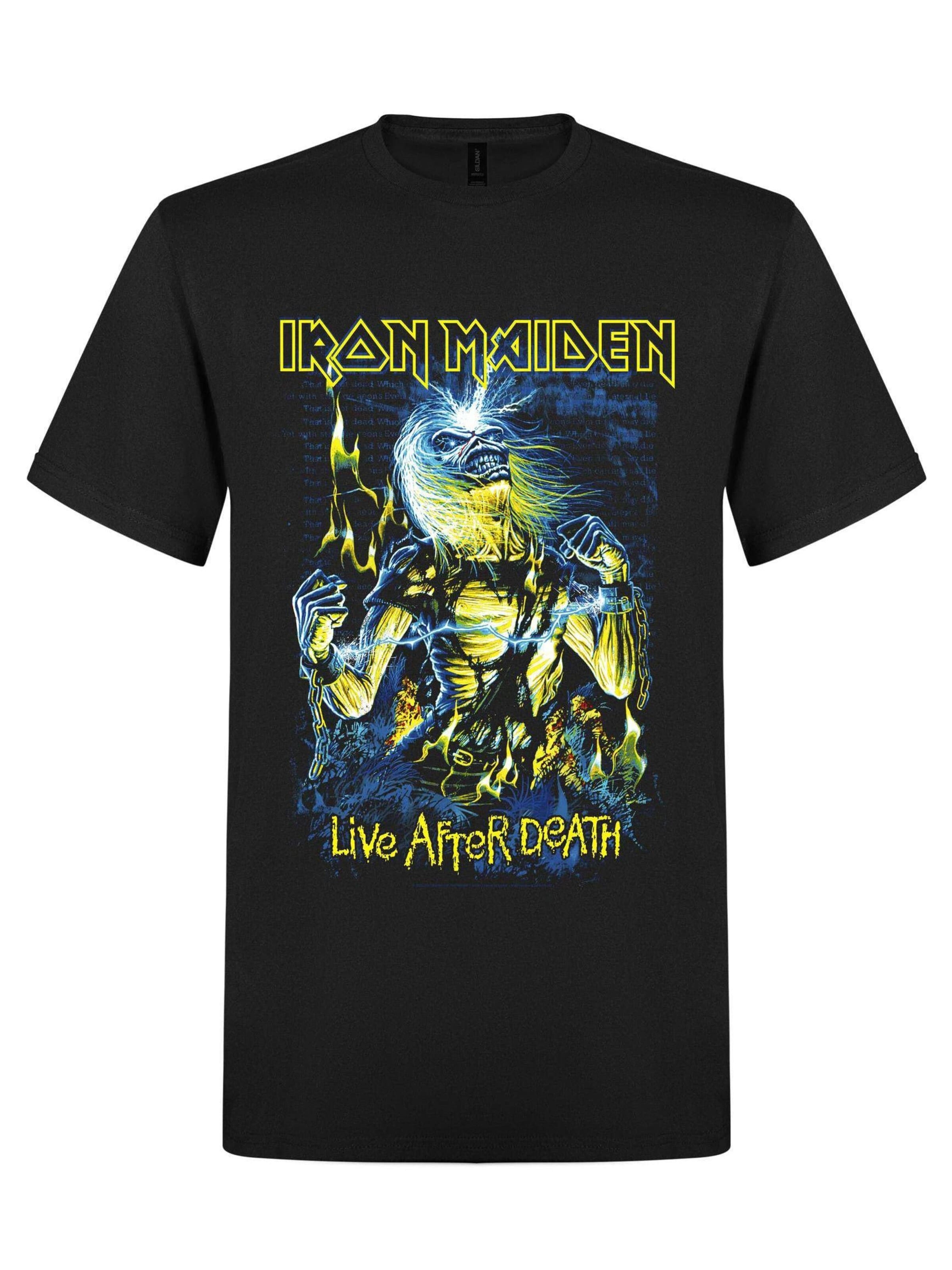 T-Shirt 'Iron Maiden Live After Death  T-Shirt' Iron Maiden en noir : devant