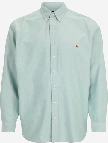 Coupe regular Chemise Polo Ralph Lauren Big & Tall en vert : devant