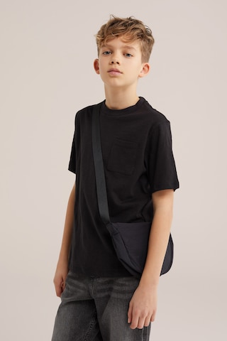 melns WE Fashion T-Krekls: no priekšpuses