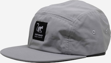 Surf Monkey Athletic Cap in Grey: front