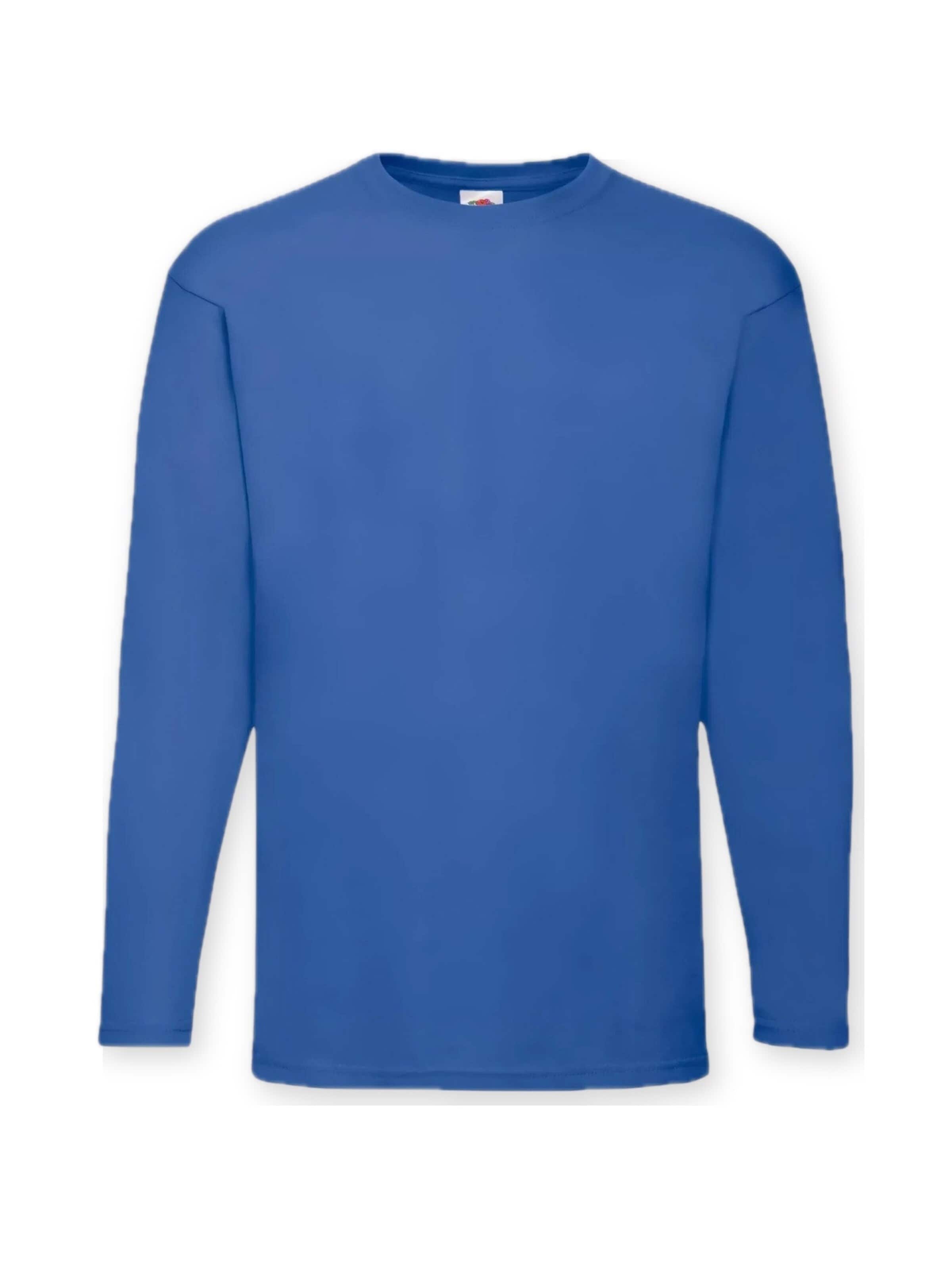 Sweat-shirt FRUIT OF THE LOOM en bleu : devant