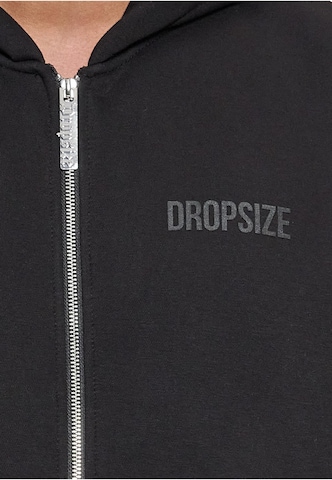 Dropsize Zip-Up Hoodie in Black