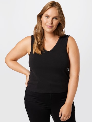 Guido Maria Kretschmer Curvy Top 'Lali' in Black: front