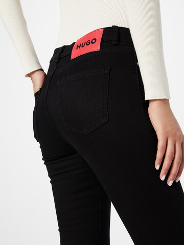 Skinny Jeans '932' di HUGO in nero