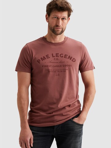Maglietta 'T-shirt in jersey with artwork' di PME Legend in rosso