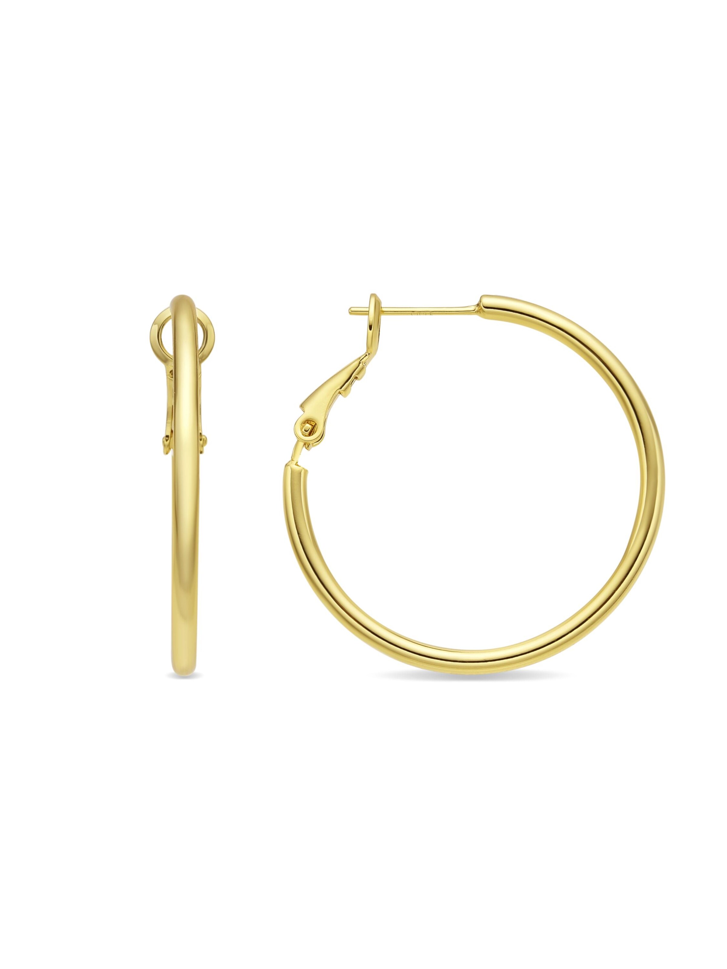 Luxenter Øreringe 'Nianres' i guld: forside