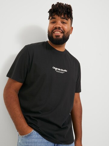 T-Shirt 'JORVesterbro' Jack & Jones Plus en noir