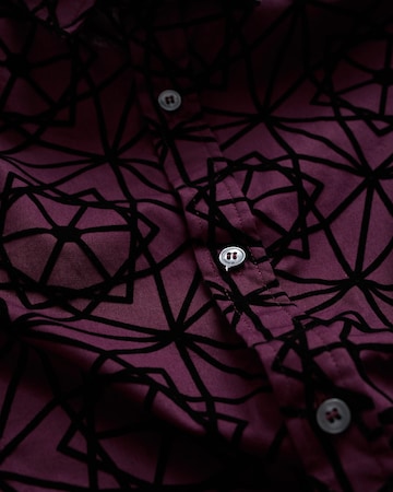 WE Fashion Kitsas lõige Triiksärk, värv lilla