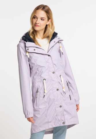 Schmuddelwedda Raincoat in Purple: front