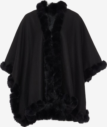 FRAULLY Cape in Black: front