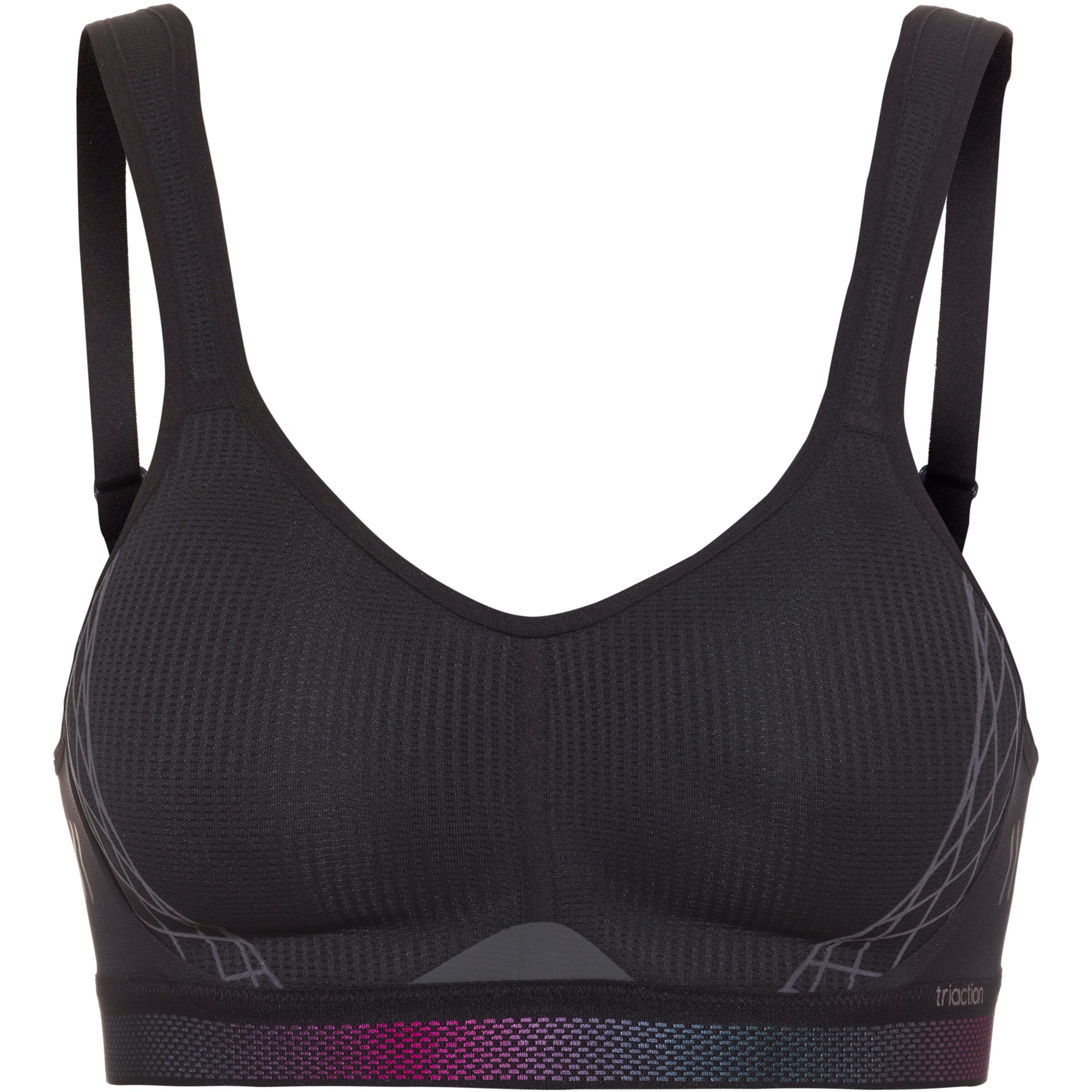 TRIUMPH Bustier Sport-BH in Schwarz: Vorderseite