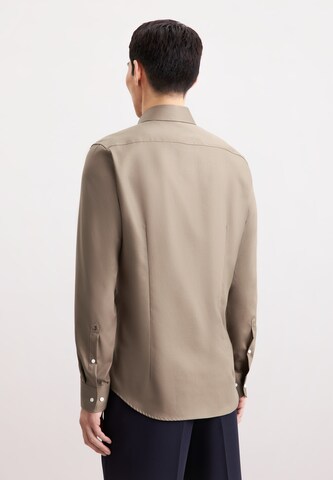 Coupe slim Chemise SEIDENSTICKER en beige