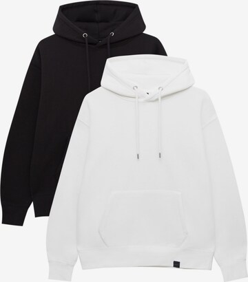 Pull&Bear Sweatshirt in Zwart: voorkant