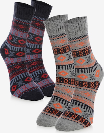 Crea Socks Sukat 'Winter' värissä sininen: etupuoli